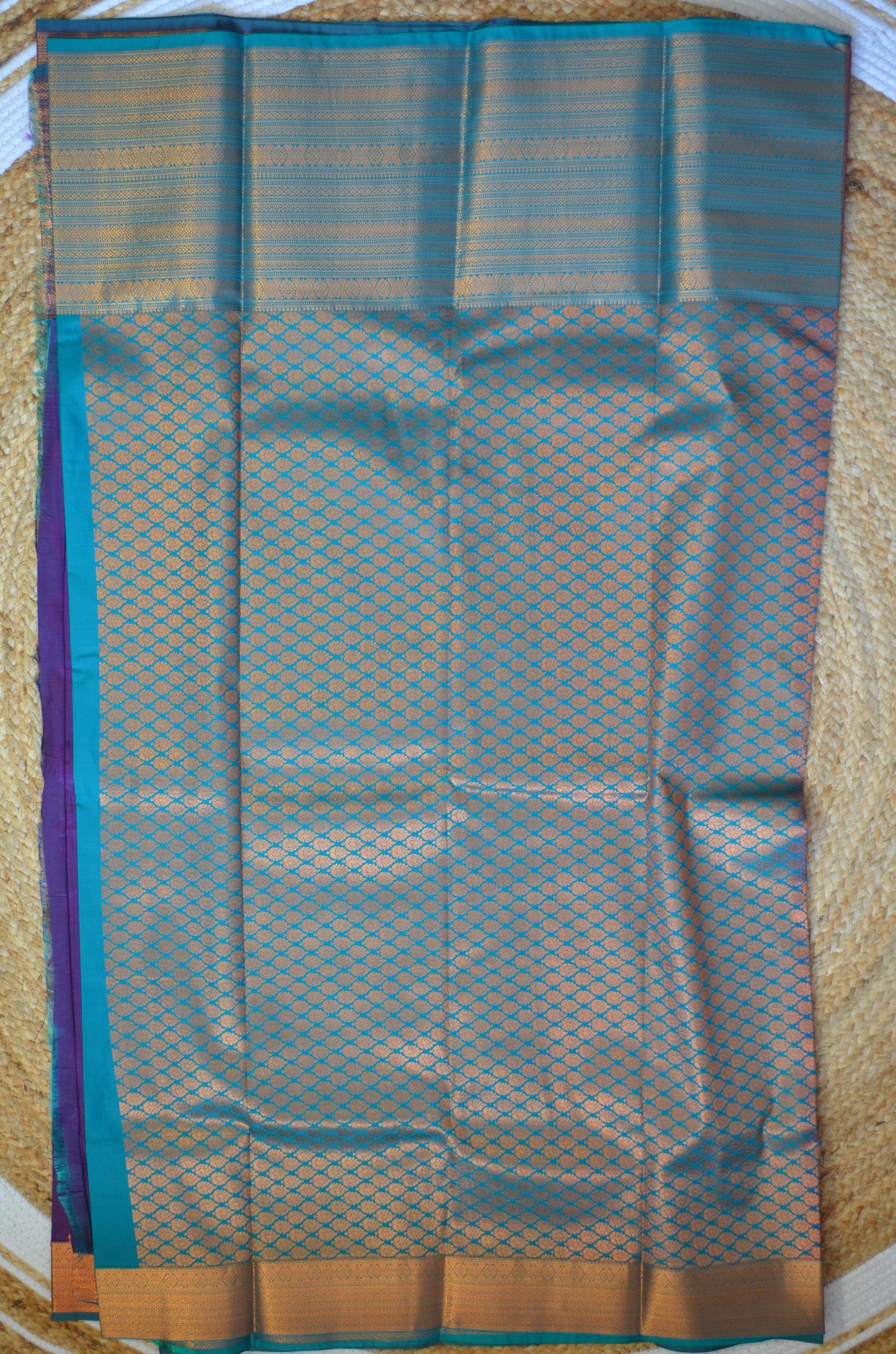 Purple Kanjivaram Silk Saree