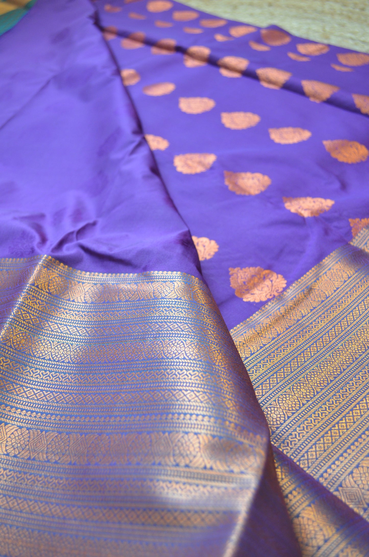Purple Kanjivaram Silk Saree