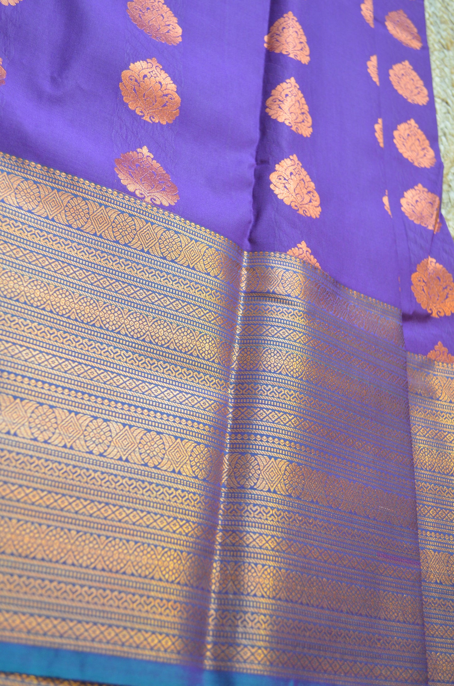 Purple Kanjivaram Silk Saree