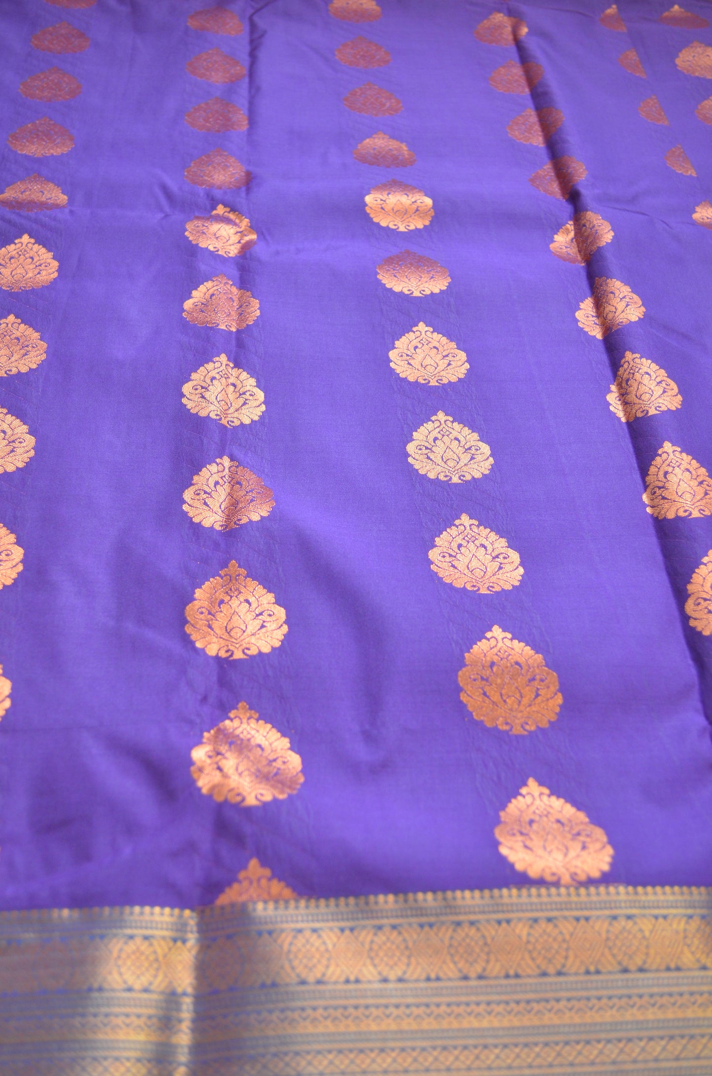 Purple Kanjivaram Silk Saree