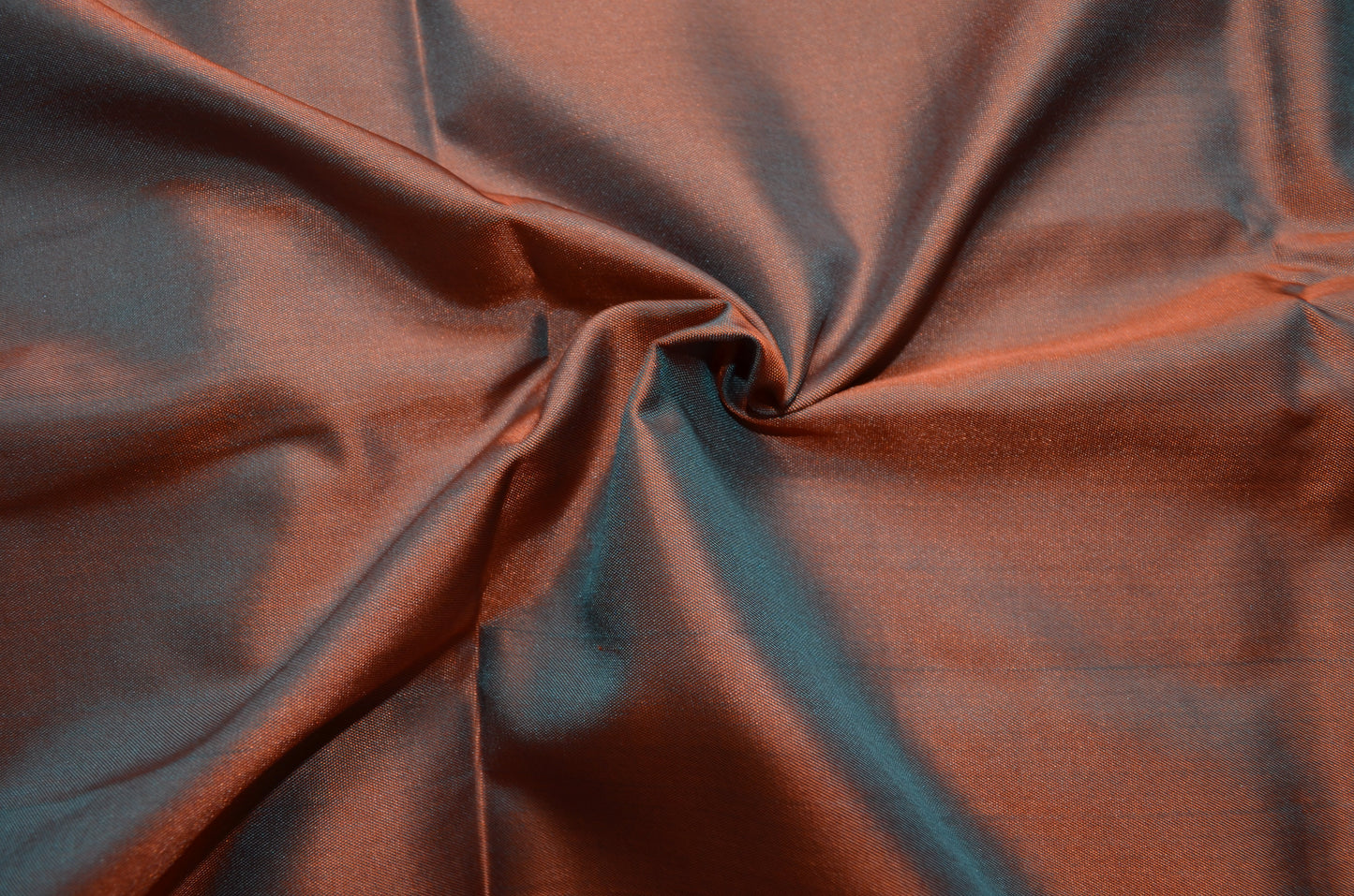 Cyan Rust Magenta Katan Silk Saree