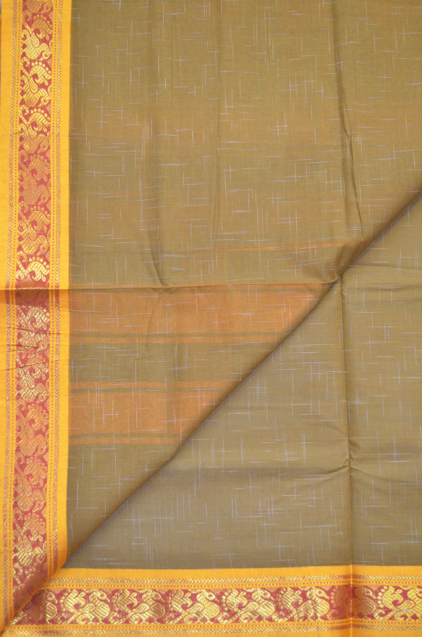 Olive Madurai Cotton Handloom Saree