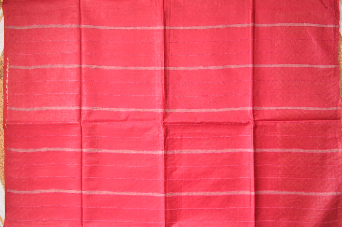 Rouge Contemporary Thread Work Vegan Silk Handloom Saree
