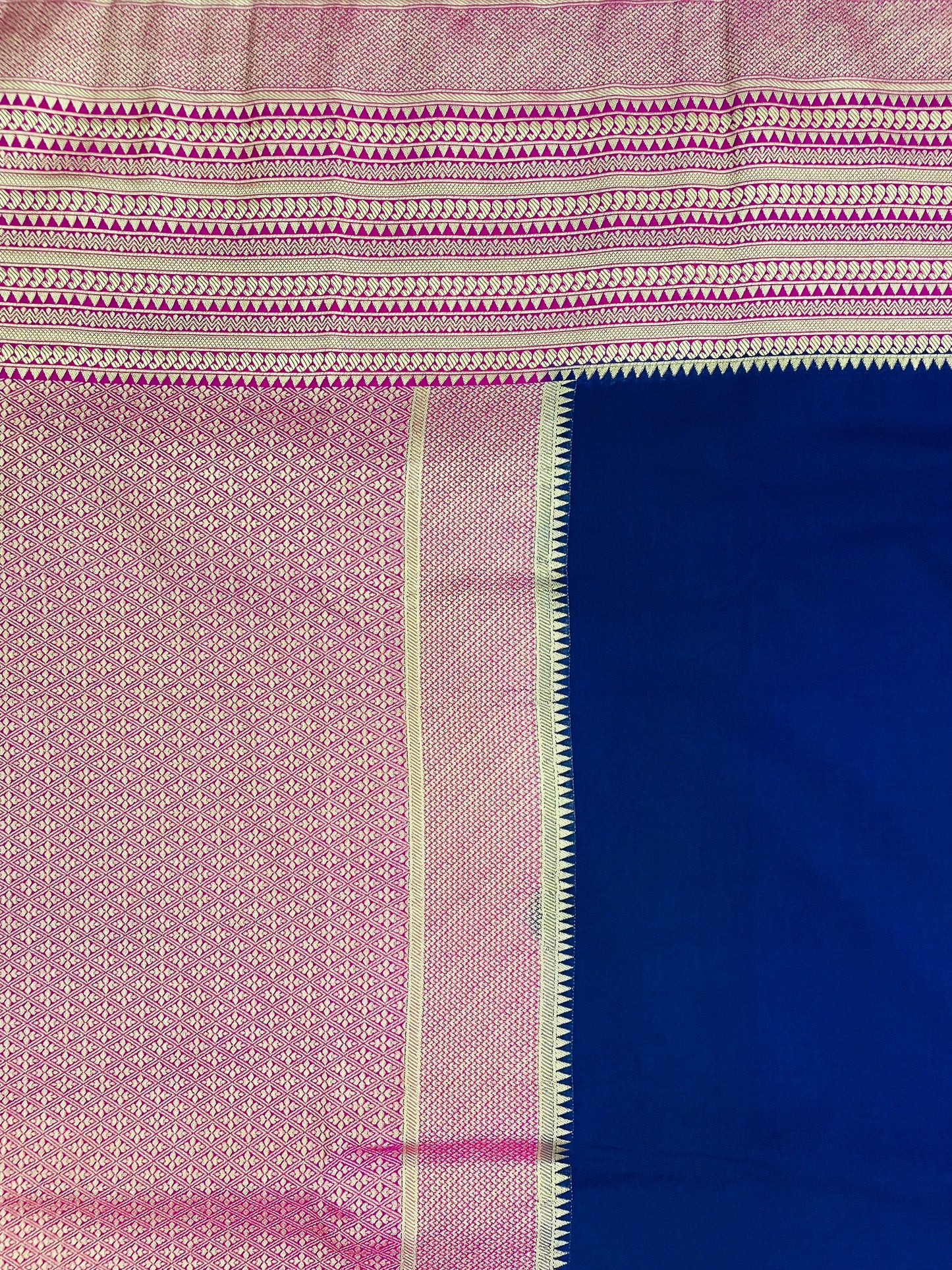 Purple Georgette Banarasi Silk Saree