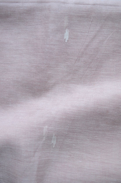 Peach Buttery Mul Cotton Bengal Muslin Handloom Saree