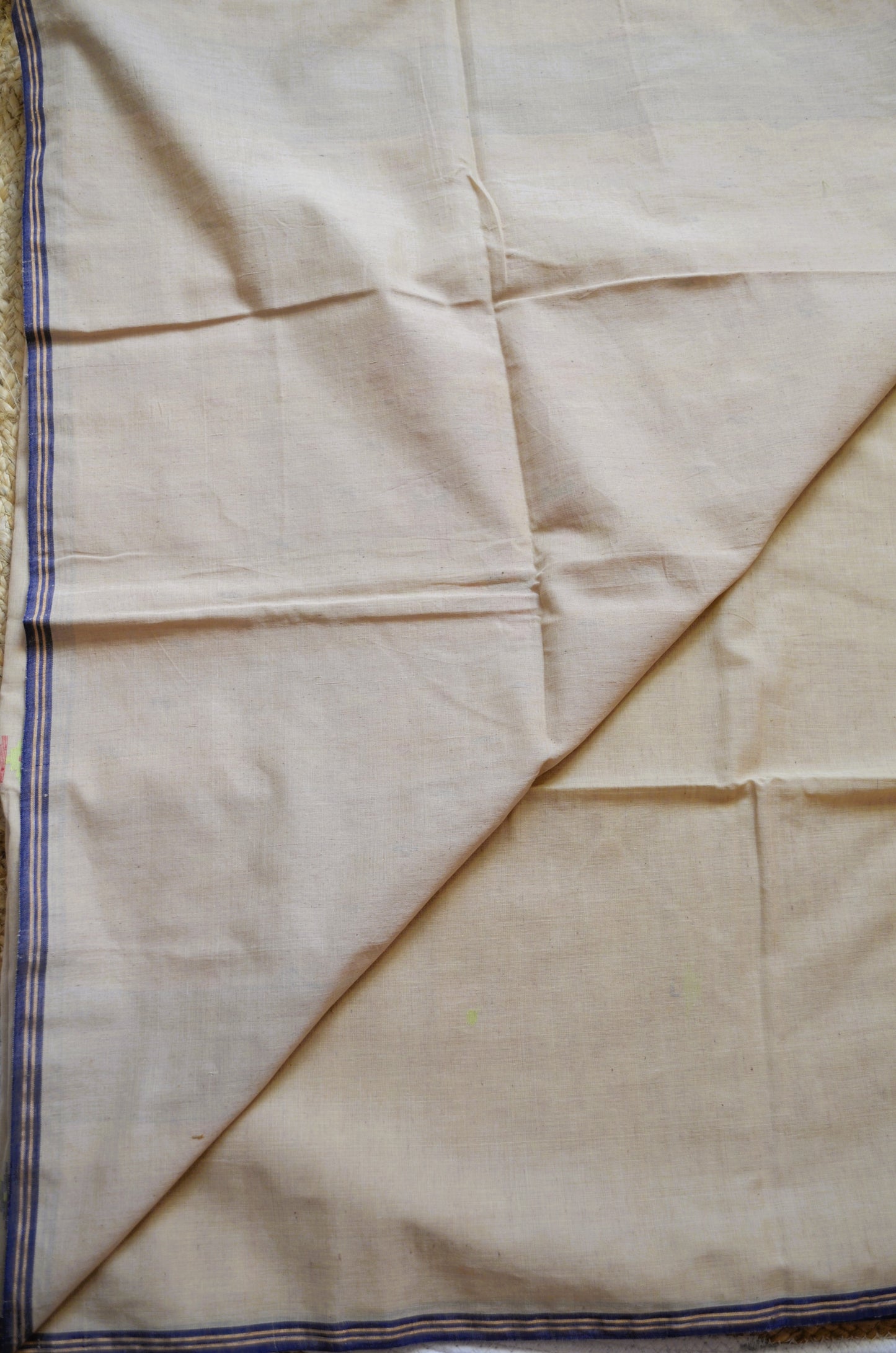 Beige Bengal Jamdani Handloom Saree