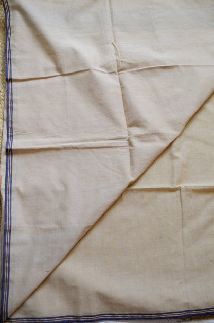 Beige Bengal Jamdani Handloom Saree