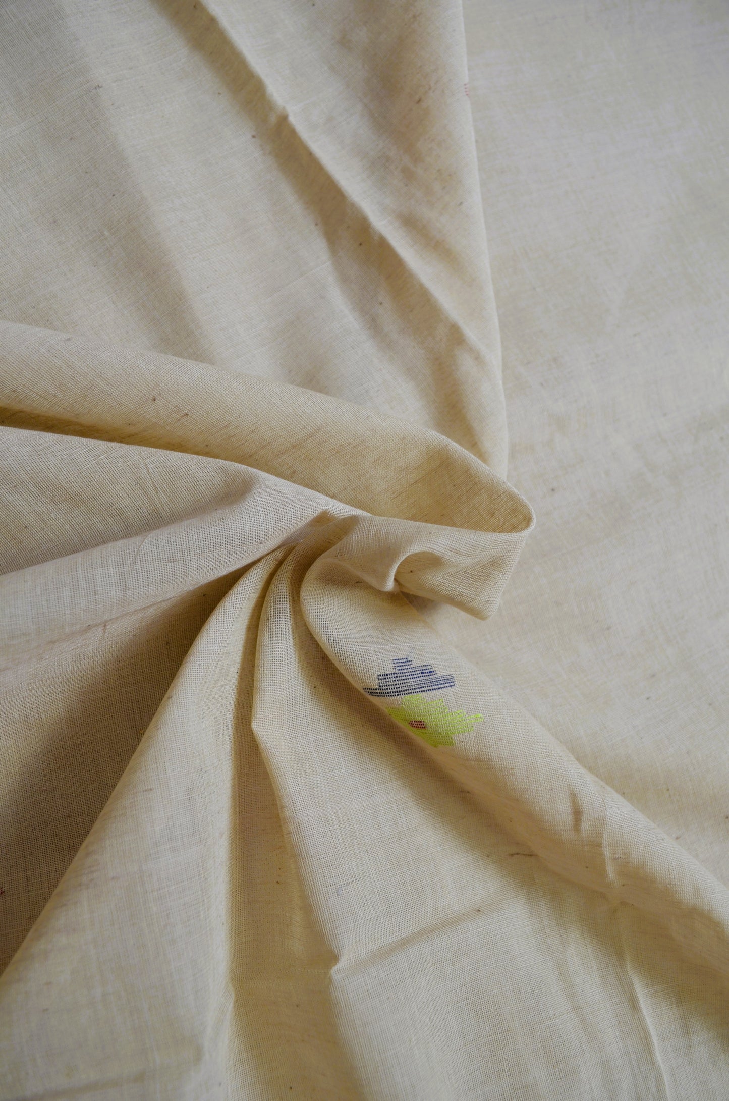 Beige Bengal Jamdani Handloom Saree