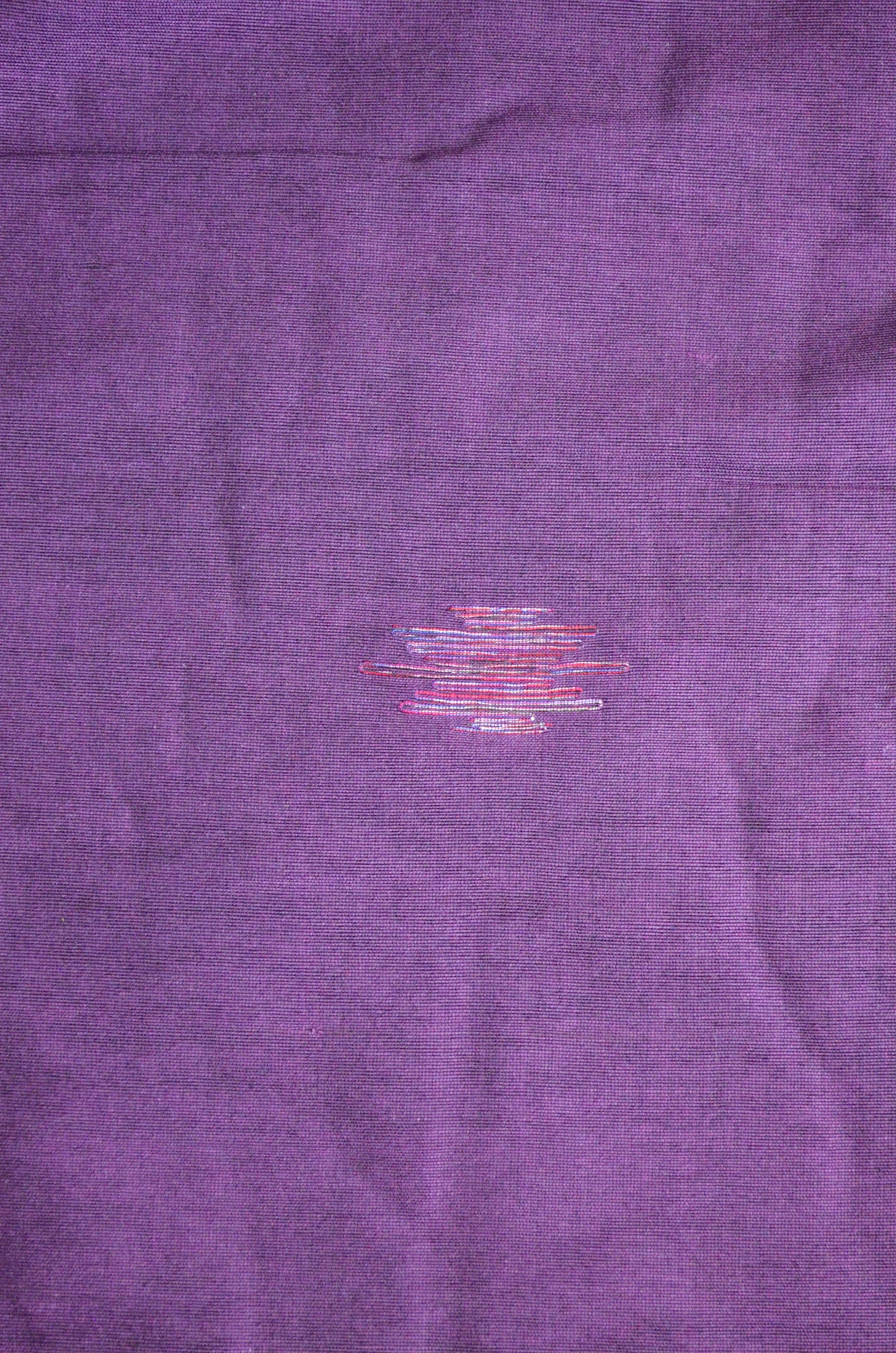 Purple Buttery Mul Cotton Bengal Muslin Ghicha Handloom Saree
