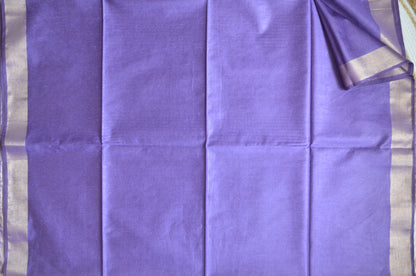 Purple Vegan Tussar Silk Handloom Saree