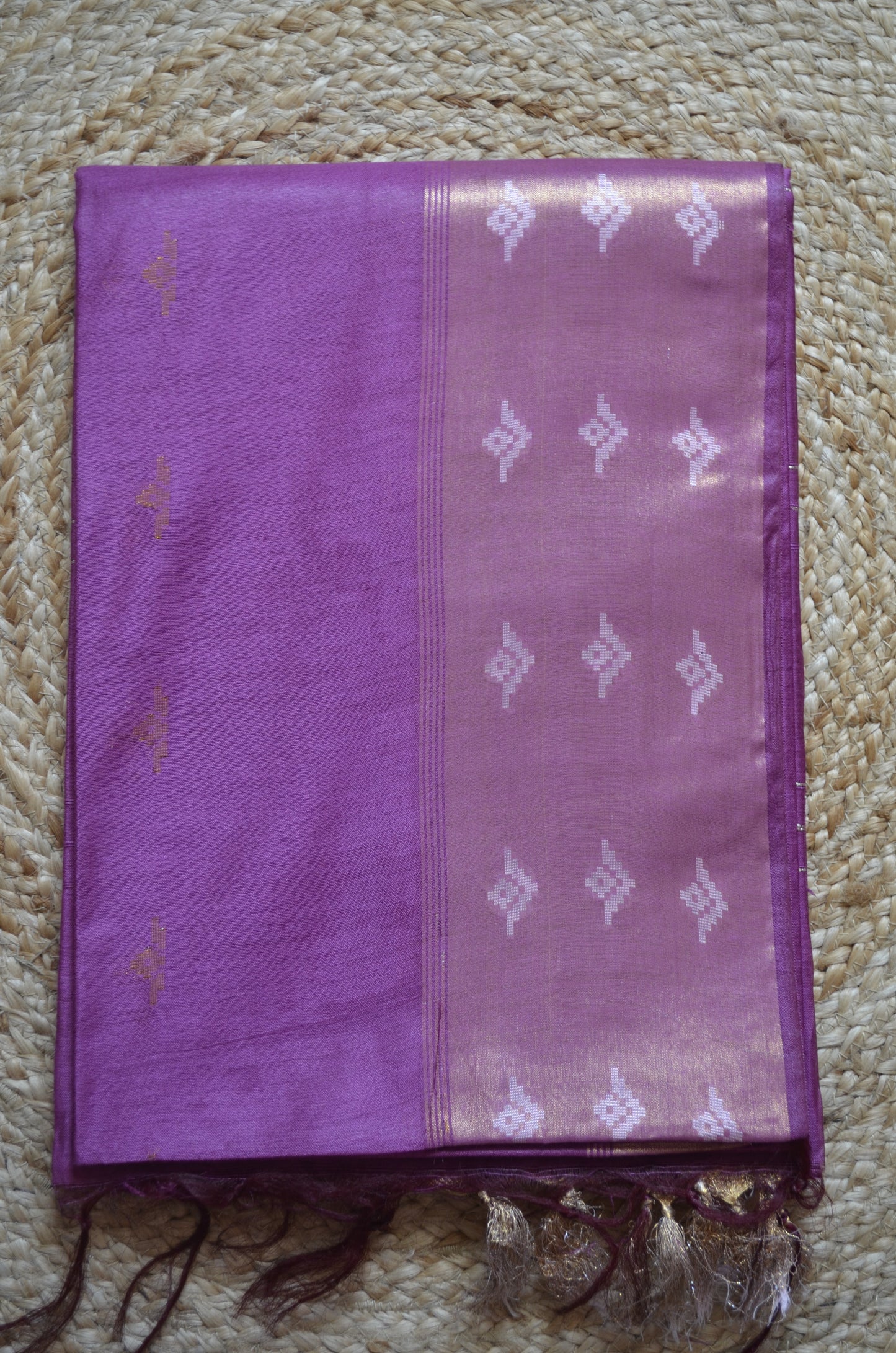 Rouge Contemporary Zari Work Vegan Silk Handloom Saree
