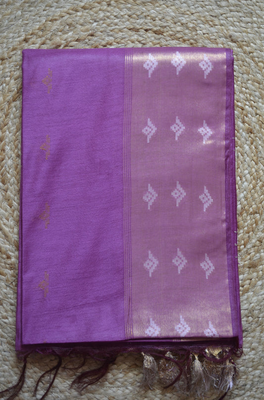 Rouge Contemporary Zari Work Vegan Silk Handloom Saree