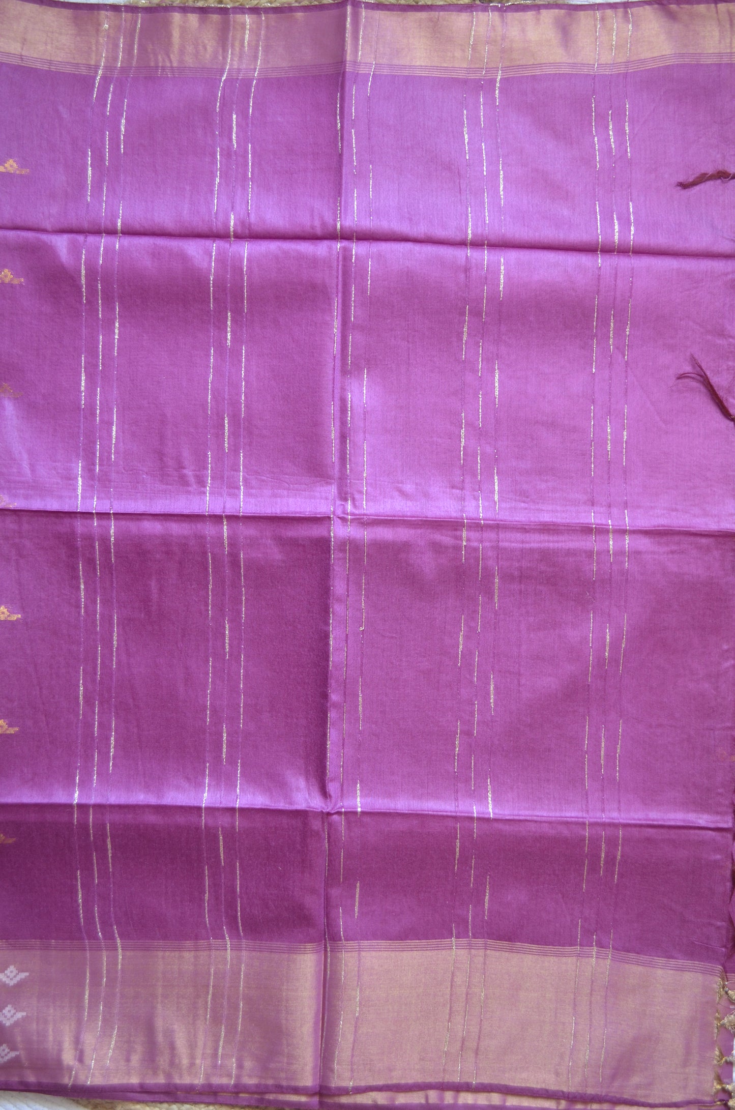 Rouge Contemporary Zari Work Vegan Silk Handloom Saree
