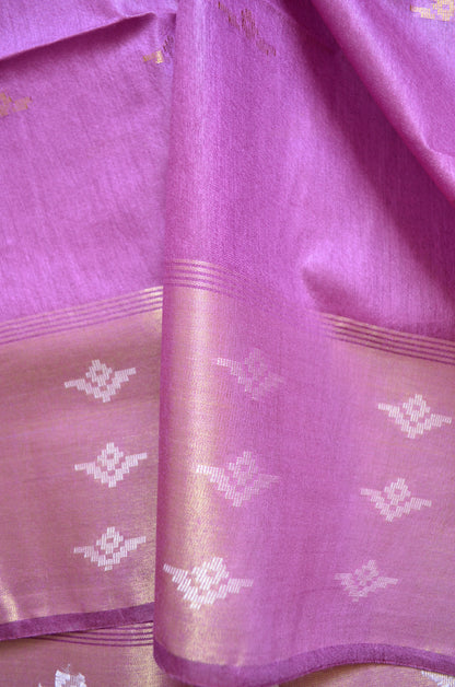 Rouge Contemporary Zari Work Vegan Silk Handloom Saree