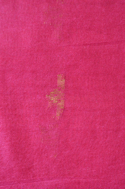 Magenta Contemporary Zari Work Vegan Silk Handloom Saree