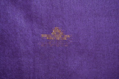 Purple Contemporary Zari Work Vegan Silk Handloom Saree