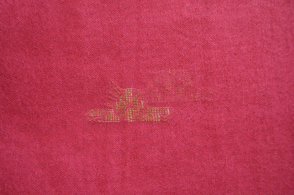 Red Contemporary Zari Work Vegan Silk Handloom Saree