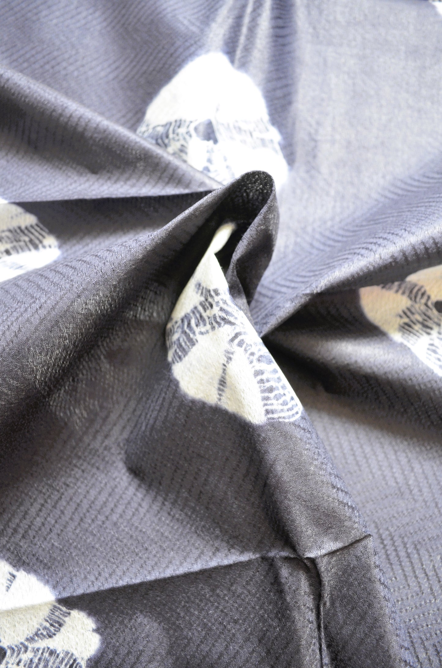 Navy Contemporary Jacquard Vegan Silk Handloom Saree