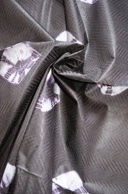 Wine Contemporary Jacquard Vegan Silk Handloom Saree