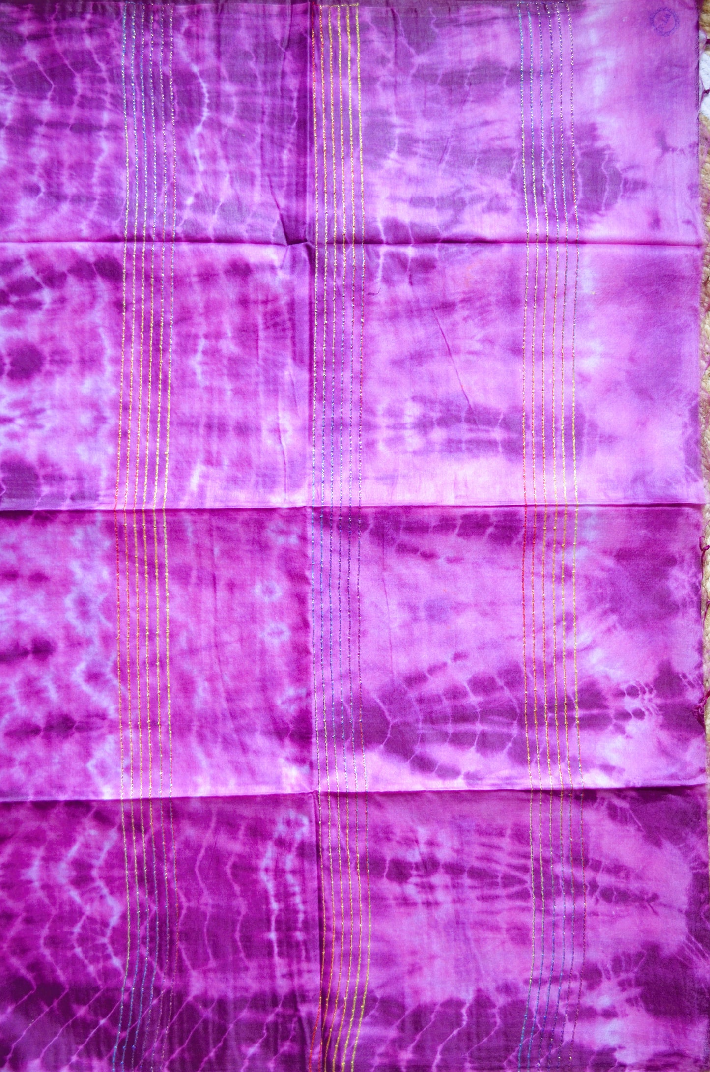 Purple Contemporary Jacquard Vegan Silk Handloom Saree