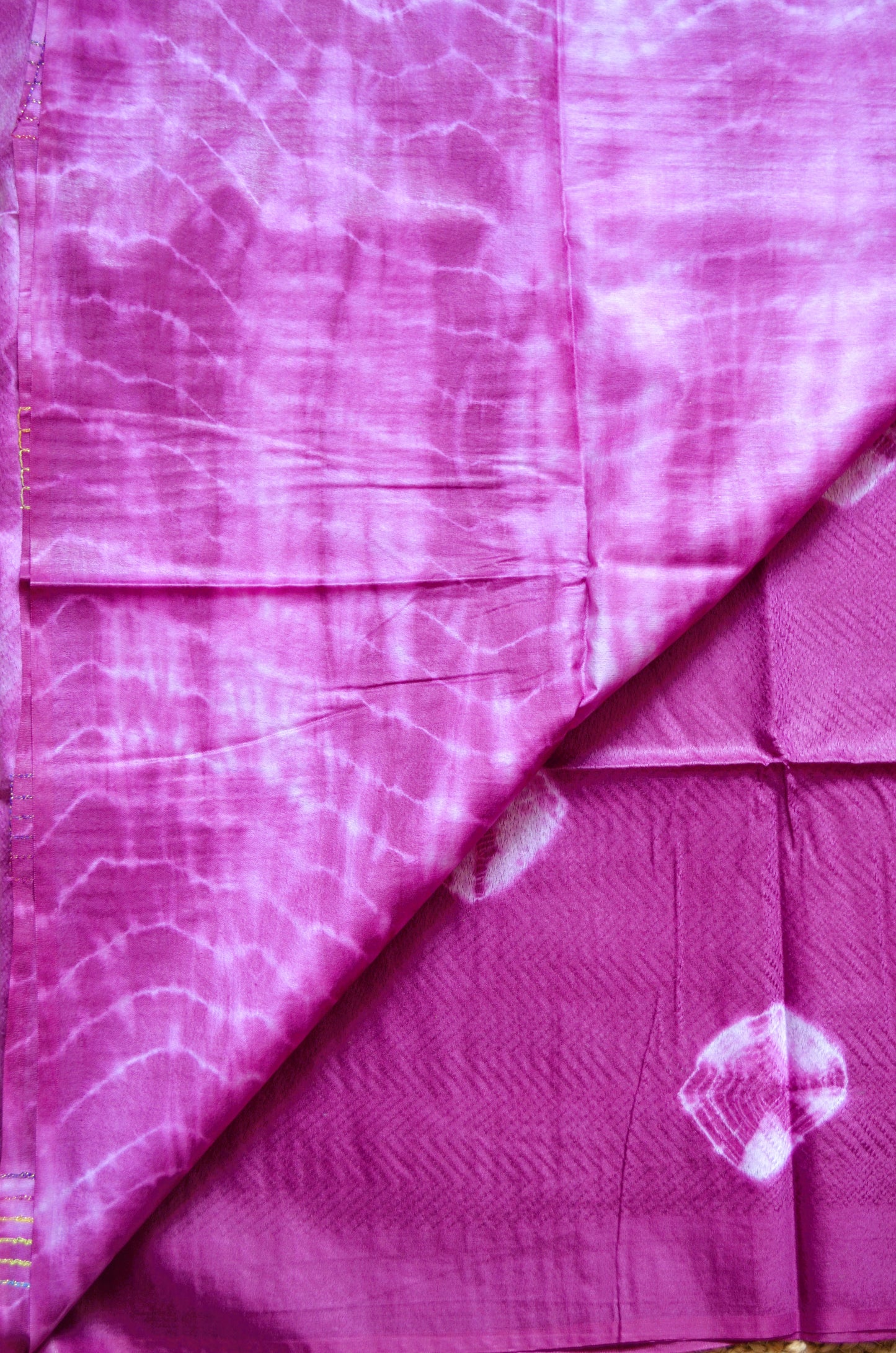 Rouge Contemporary Jacquard Vegan Silk Handloom Saree