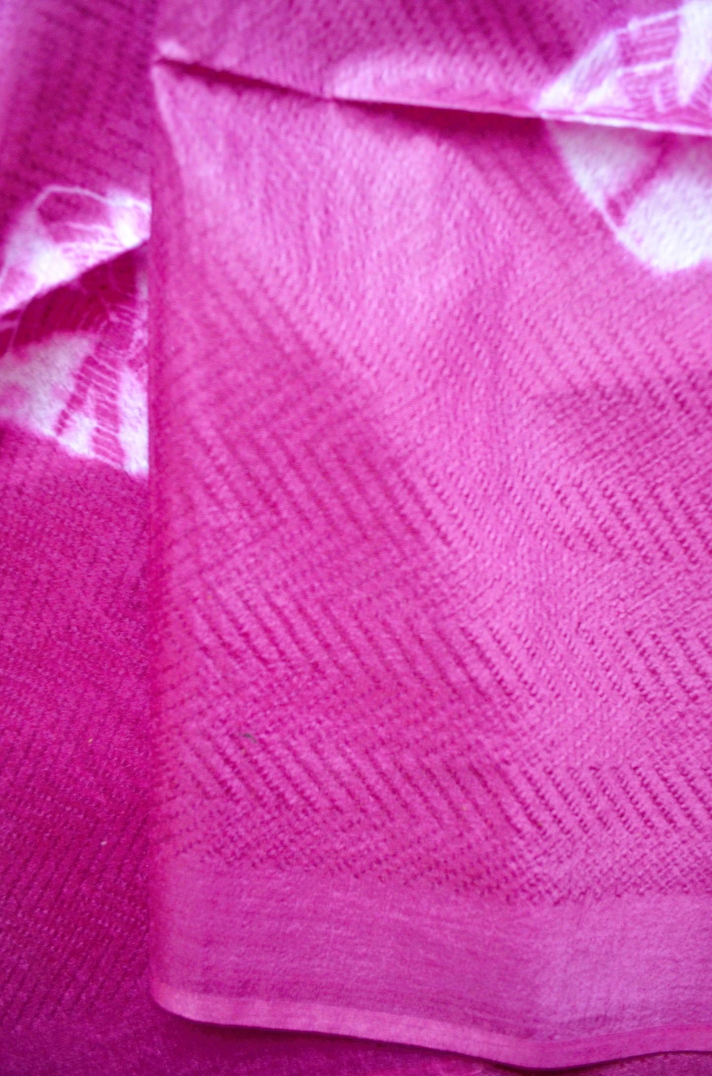 Rouge Contemporary Jacquard Vegan Silk Handloom Saree