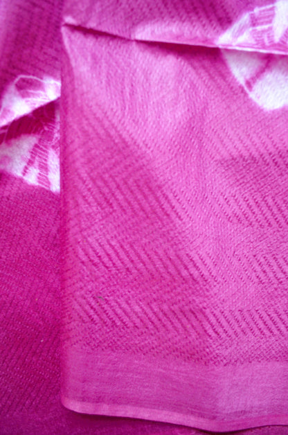 Rouge Contemporary Jacquard Vegan Silk Handloom Saree