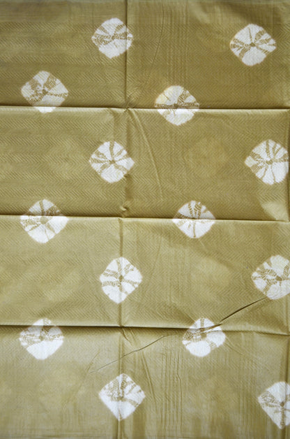 Olive Contemporary Jacquard Vegan Silk Handloom Saree