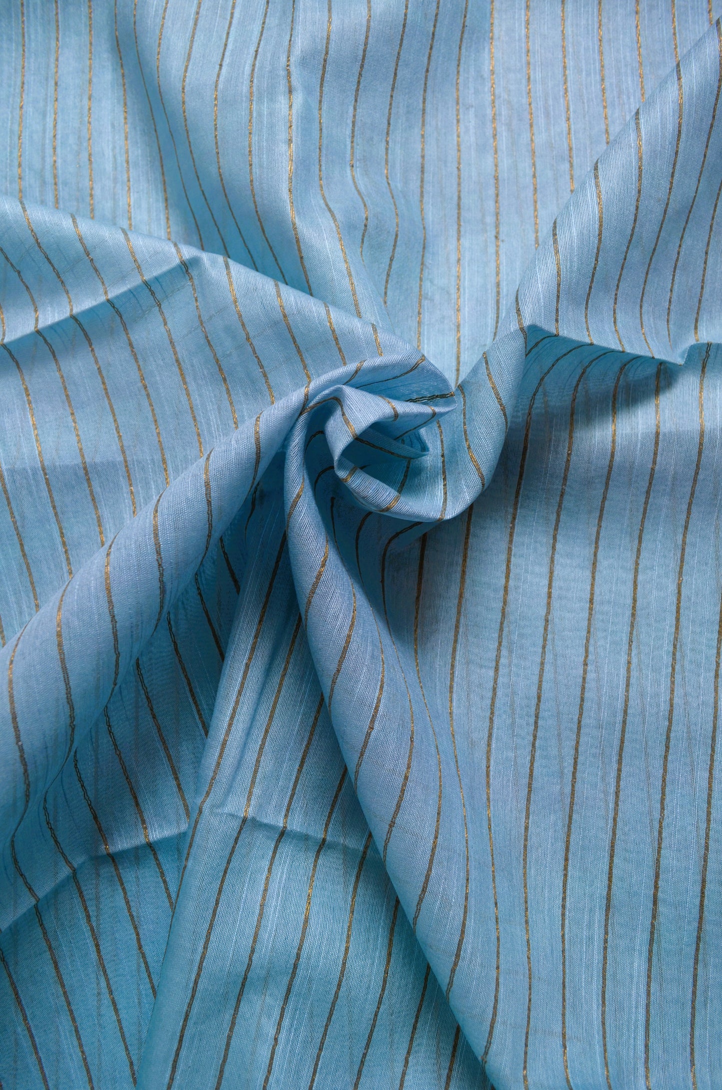 Blue Pink Tussar Vegan Silk Handloom Saree