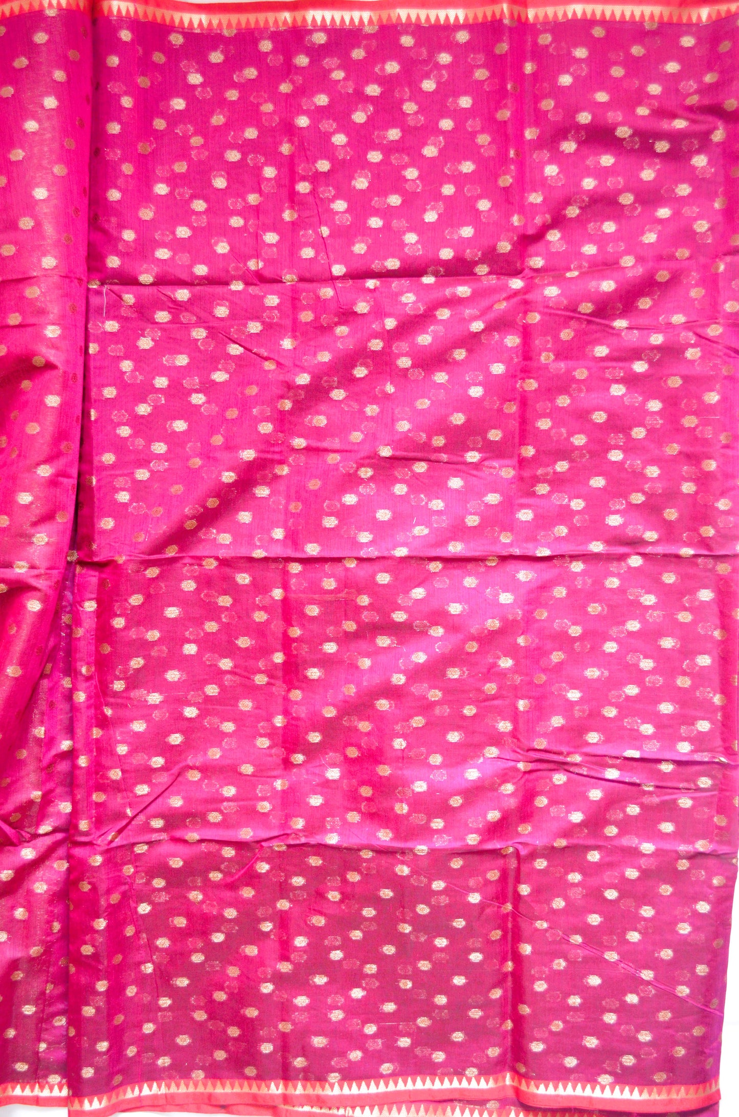 Magenta Banarasi Silk Cotton Saree