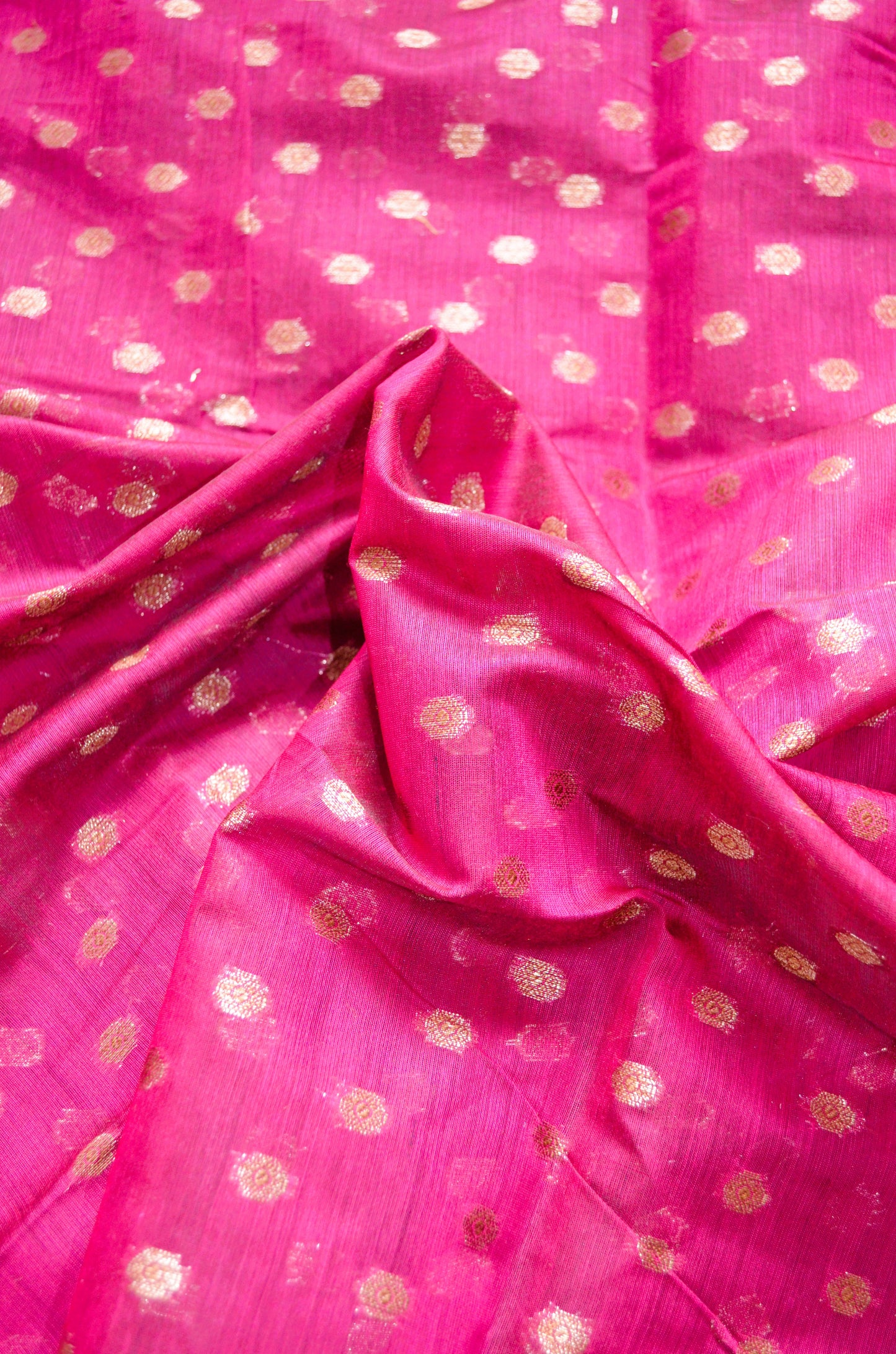 Magenta Banarasi Silk Cotton Saree