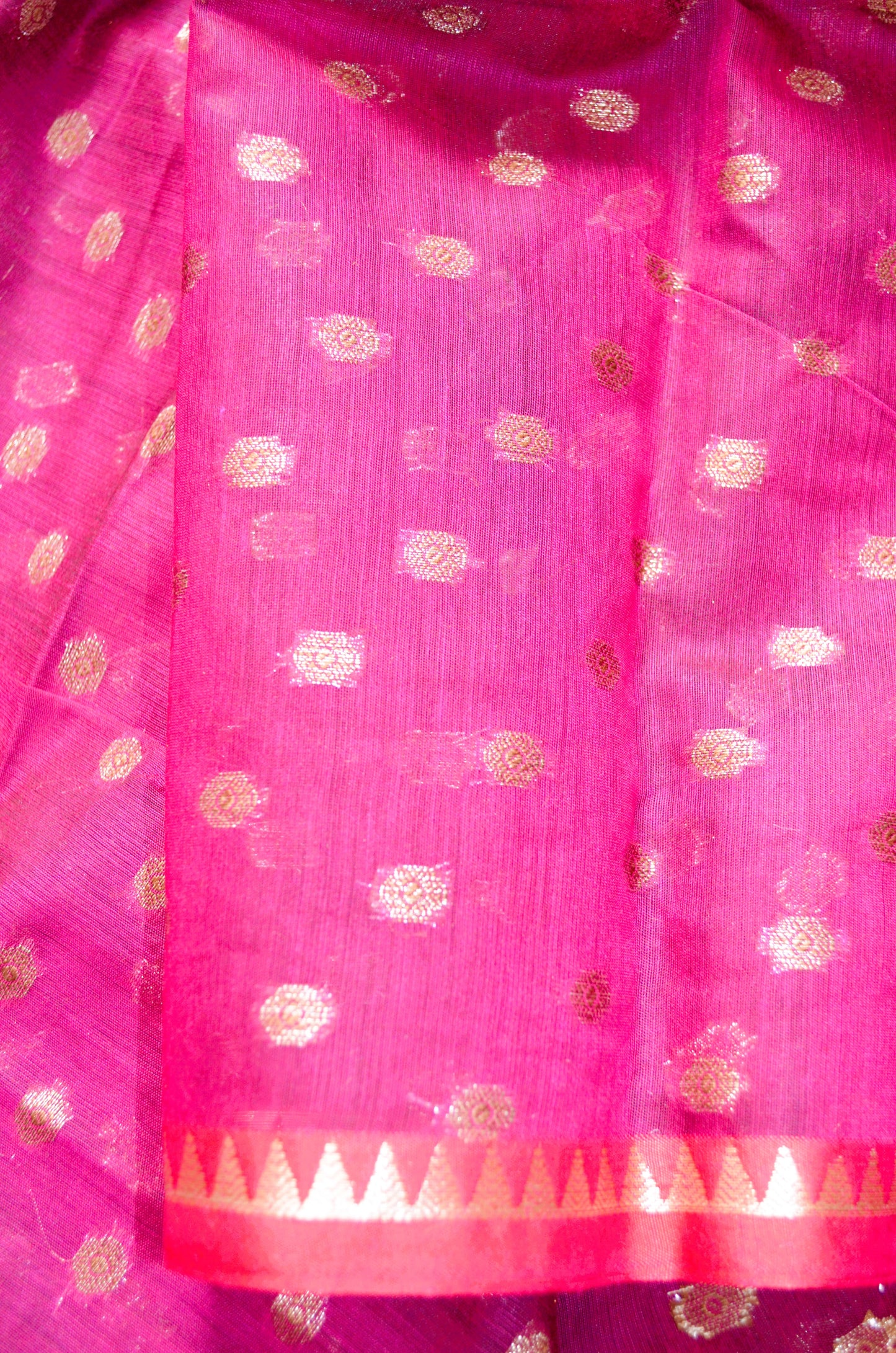 Magenta Banarasi Silk Cotton Saree