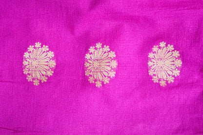 Purple Banarasi Zari Crepe Silk Saree