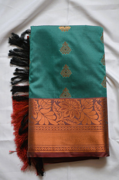 Green Banarasi Silk Saree