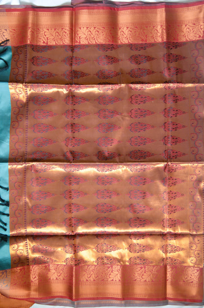 Green Banarasi Silk Saree