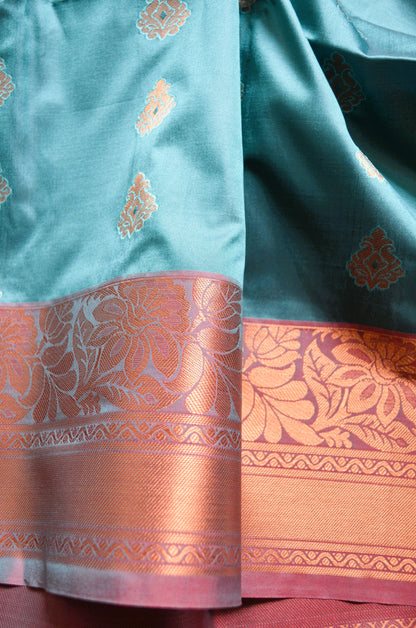 Green Banarasi Silk Saree