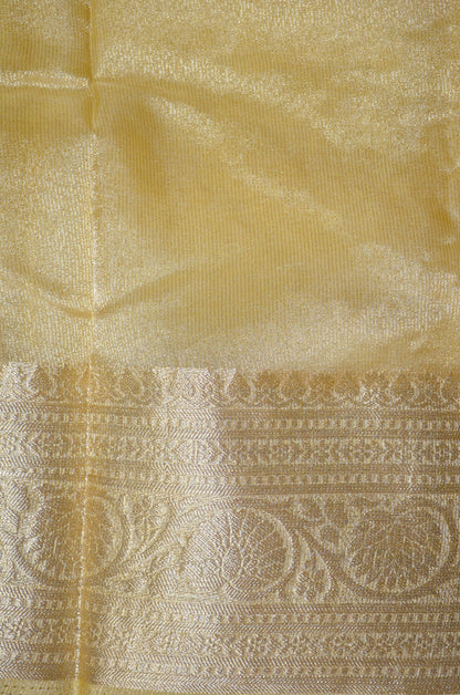 Beige Embriodered Chikankari Saree