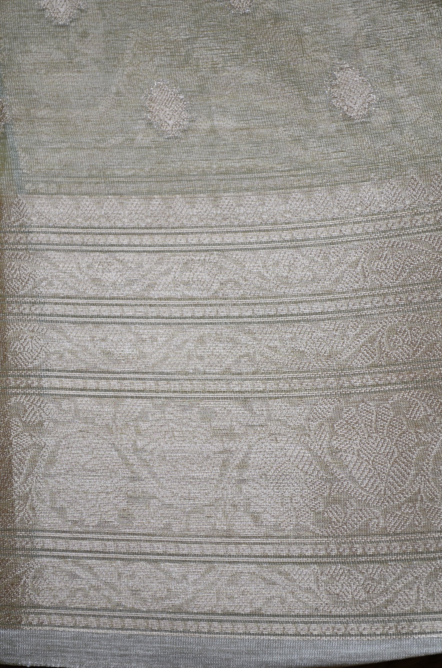 Pistacchio Banarasi Zari Tissue Silk Saree