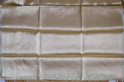Pistacchio Banarasi Zari Tissue Silk Saree