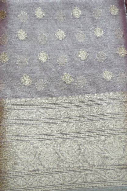 Rouge Banarasi Zari Tissue Silk Saree
