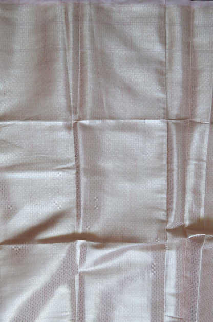 Pink Woven Banarasi Zari Tissue Silk Saree