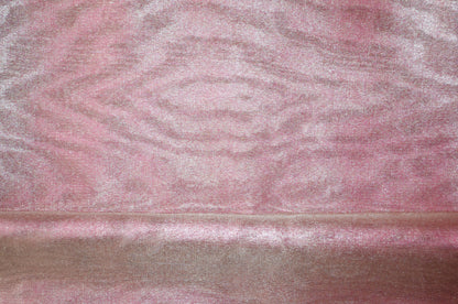 Magenta Plain Banarasi Tissue Silk Saree