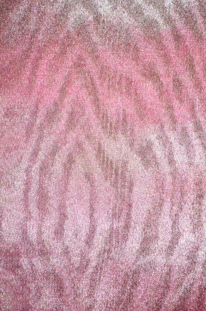 Magenta Plain Banarasi Tissue Silk Saree