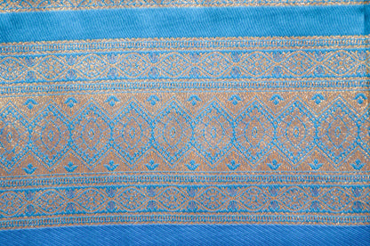 Purple Zari Work Banarasi Silk Saree