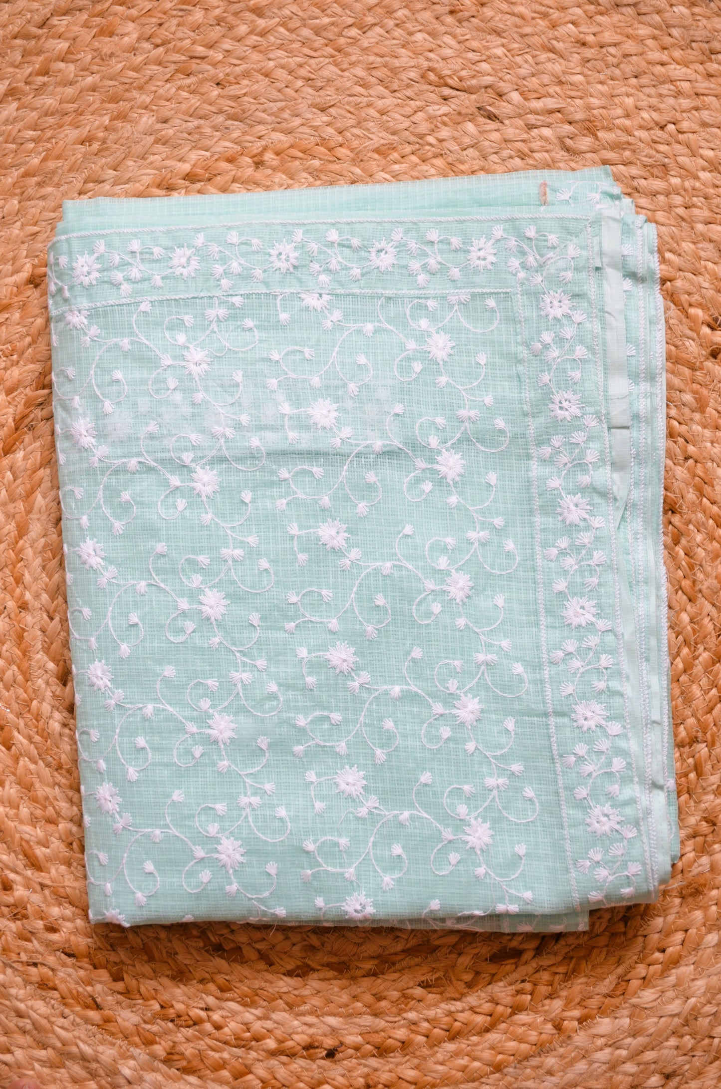 Forever Classics - Chikankari on Kota fabric
