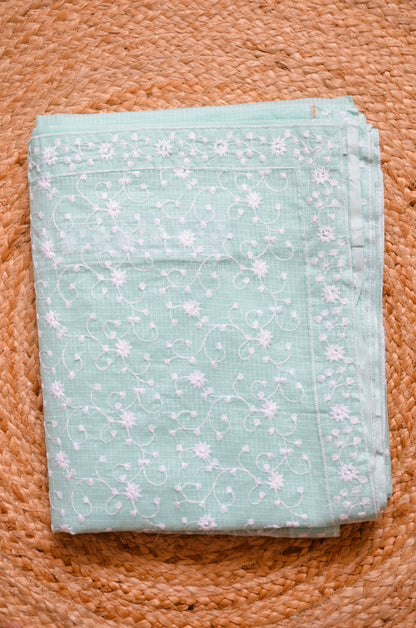 Forever Classics - Chikankari on Kota fabric