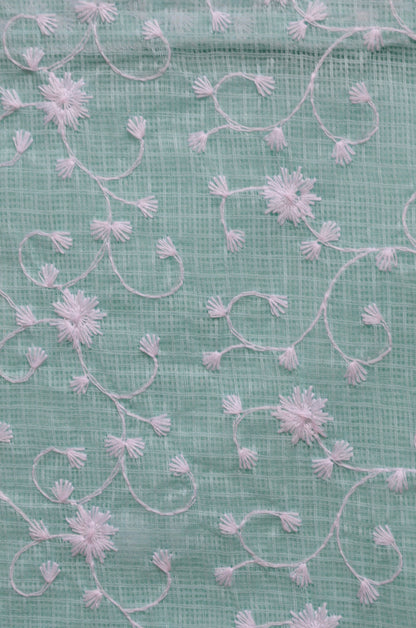 Forever Classics - Chikankari on Kota fabric