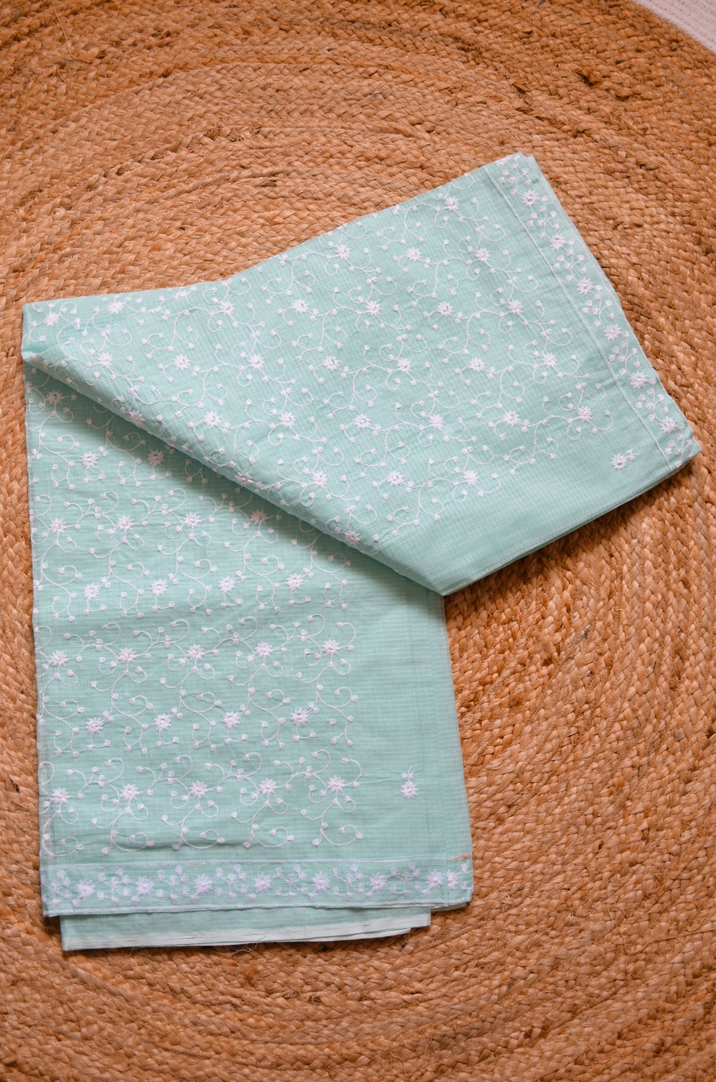 Forever Classics - Chikankari on Kota fabric