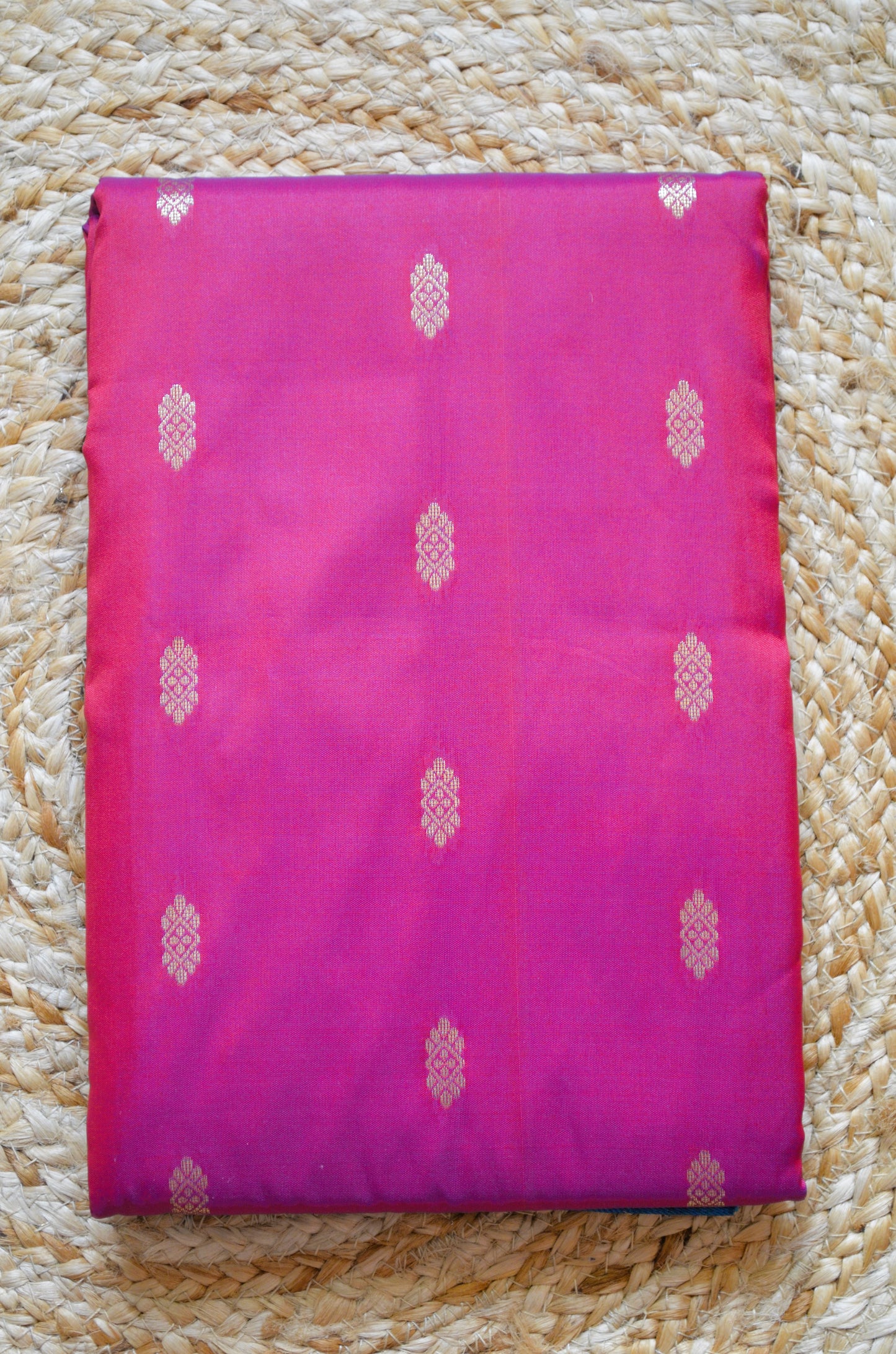 Magenta Zari Work Banarasi Silk Saree