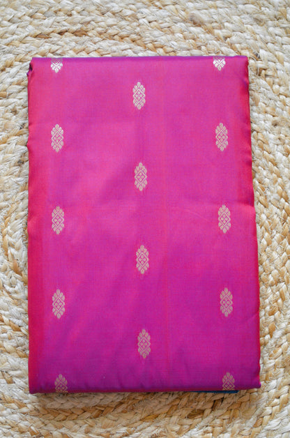 Magenta Zari Work Banarasi Silk Saree